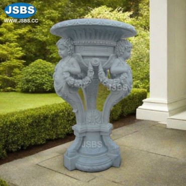 Ornate Three Cherub Luxury Planter, JS-P021